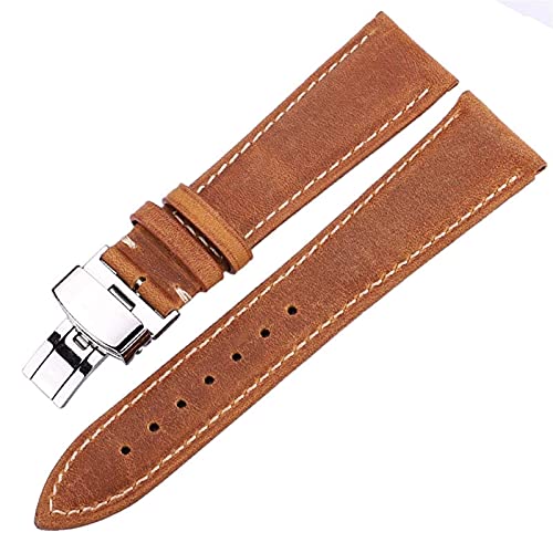 Correa de reloj de cuero genuino Feng Shui de hombre mujer 18mm 22mm