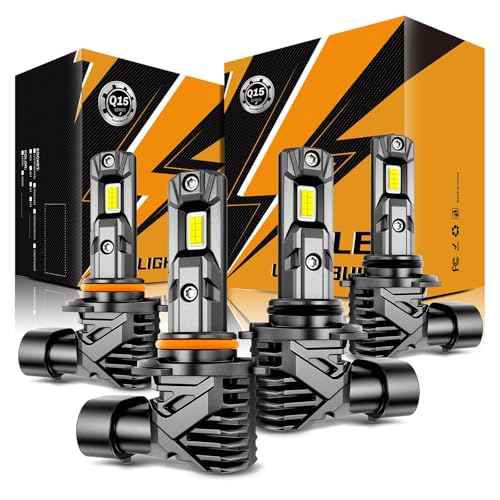 Image of Auxbeam Q15 Series 9005 9006 Fog Lights HB3 HB4 Powersports Lights 36000LM | 500% brightness, built in copper tube, all in one metal, fanless, quiet, cordless, plug and play, 6500k white, sharp beam