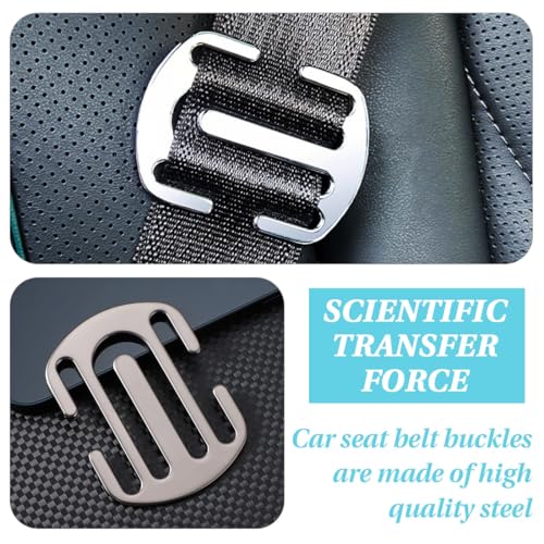 GHPKOTW 2 Stück Sicherheitsgurtversteller Aus Metall, Universal Auto Sicherheitsgurt Clip, Legierung Sicherheitsgurt Hals Schutz Gurthalter Autozubehör Für Nacken Und Schultern Entspannen