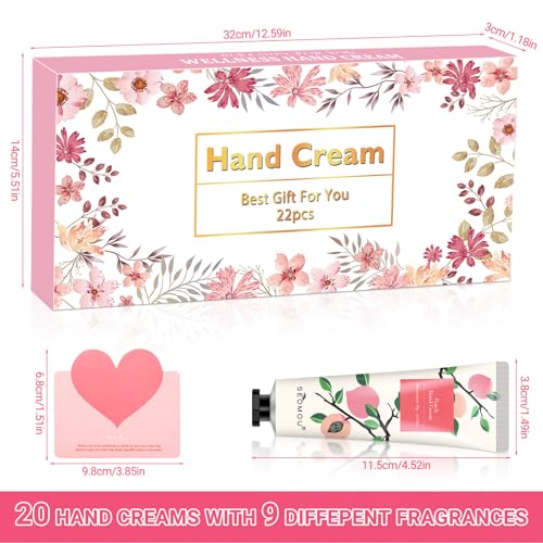 20 Crema de manos,Set de Regalo de Crema de Manos,crema hidratante para manos,Crema de manos reparadora,Humectante de Manos y pies,Navidad regalos,Adecuado para regalar a familiares y amigos - imagen 3