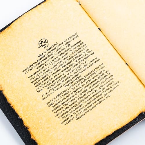 Image of CRAFT JUNKY Vintage Leather Journal Diary for Women & Men Travel Diary Notebook for Writing Deckle Edge Paper,200 Pages