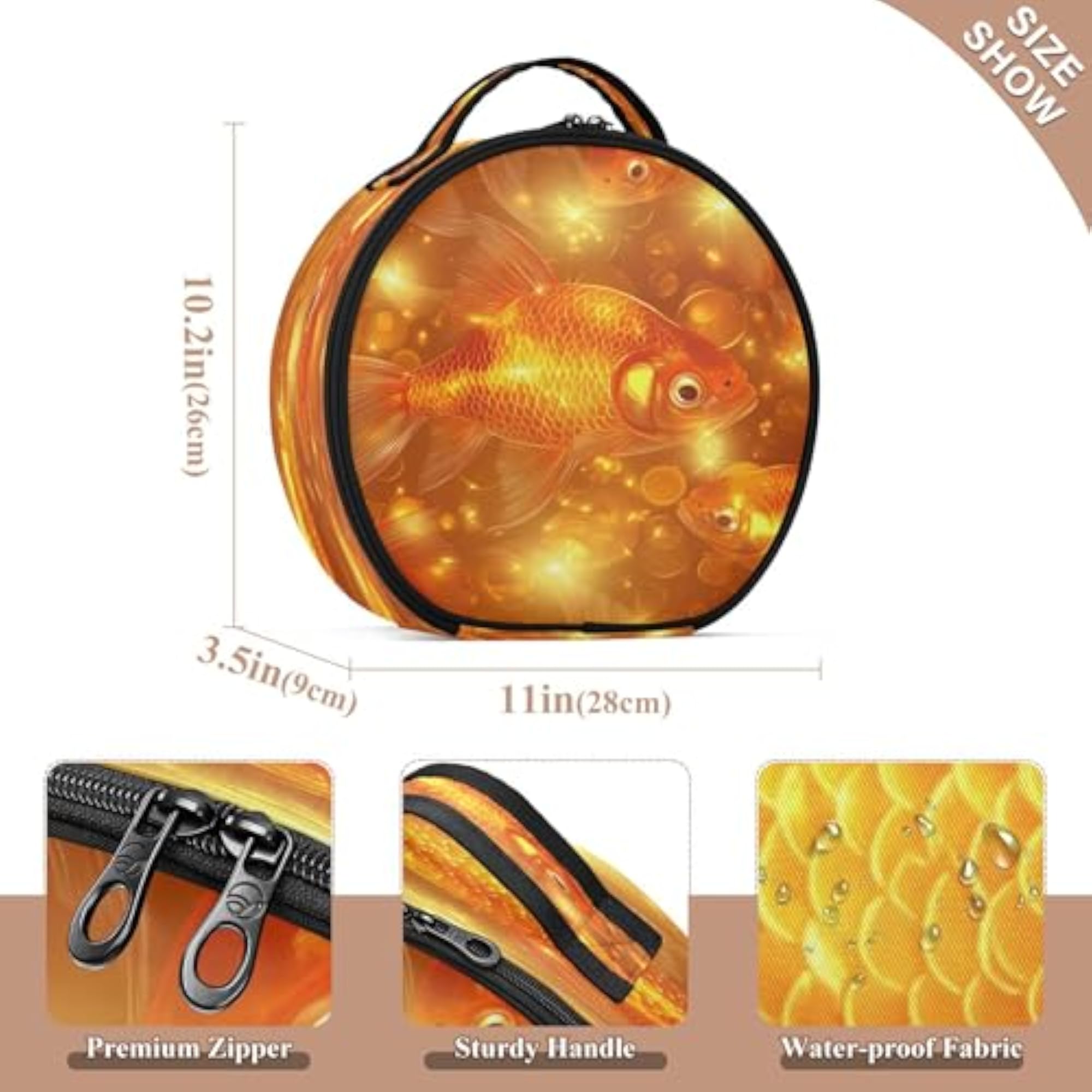 Goldfish Scale Travel Makeup Case