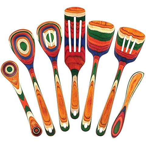 Baltique Marrakesh Collection 7 Piece Cooking Utensil Set, Safe for Nonstick Cover