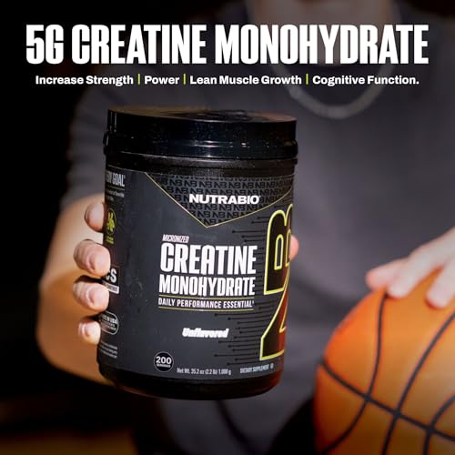 Image of NutraBio Pure Micronized Creatine Monohydrate Powder Supplement, Unflavored, (1000 g) - Supports Bulk Muscle Energy, Recovery, and Strength - HPLC Tested Creatine Powder Supplement for Men and Women