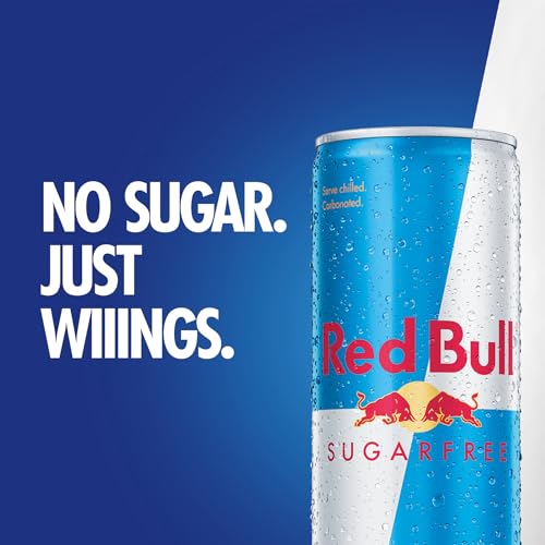 Red Bull Bebida Energética Sugarfree, Guarana, Sin Azúcar, 24 x 250ml