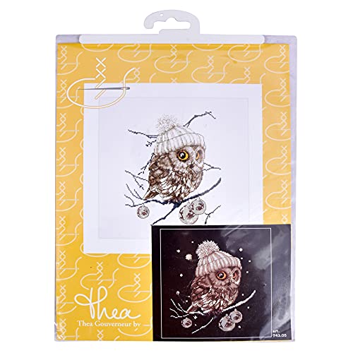 Kit point de croix compté diagramme clair pour broder sur Aida noir - 5