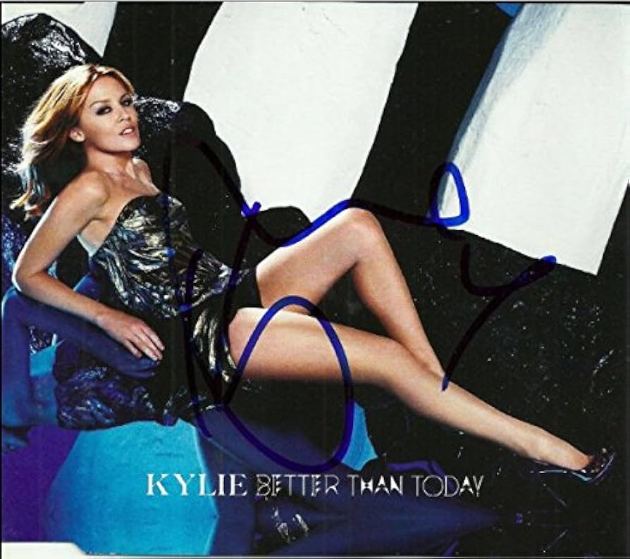希少 kylie minogue BETTER THAN TODAY Kylie Minogue signed Better Than Today cd single at Amazon's