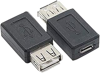10 Pack USB 2.0 A Female to USB Micro Female Adapter Converter USB Female to Micro USB Female Adapters Couplers Connector