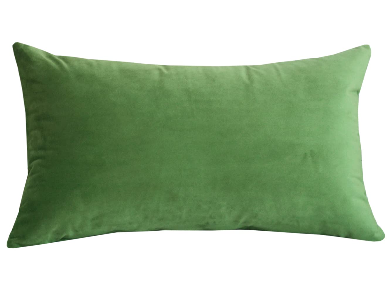 Lutanky Olive-Green Cushion Cover 40 x 60cm Velvet Rectangle Throw Pillow Cover Soft Long Pillowcases Cushion for Sofa Couch Home Decoration