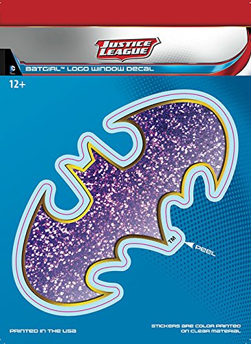 DC Comics ST DCJL BGLOGO1 Car Window Decal (DC Justice League Dimensional Batgirl Logo)