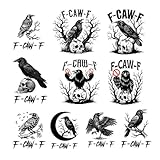 Crow Stickers, 10pcs Funny Crow Decal Sticker,...