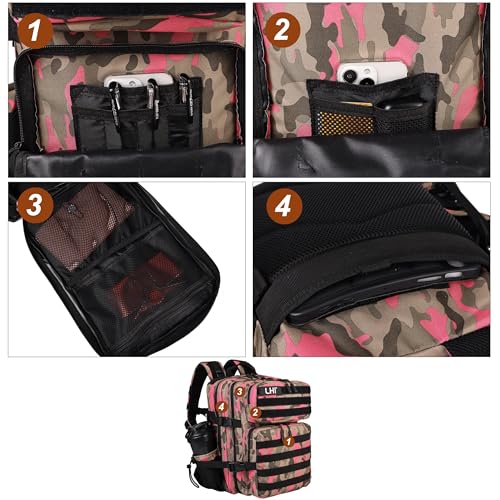 Image of LHI Tactical Military Backpack for Men and Women 25L /35L Army Assault Pack Bag Small Rucksack with Bottle Holder