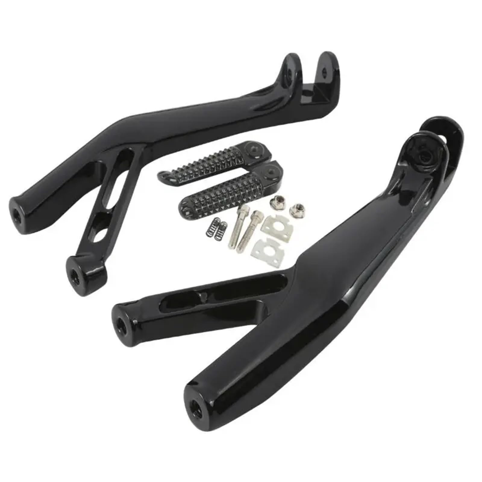 Soziusfußrasten for Yamaha YZF R1 R1S R1M 2015-2024 R6 2017-2025 YZF-R7 2022-2024(Gloss Black)