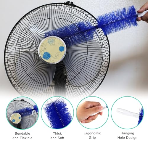 Image of Fan Cleaner Brush Set, 9Pcs Fan Cleaning Duster, Bendable Cobweb Dust Cleaner