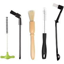 Espresso Machine Cleaning Brush Set - CAFEMASY Coffee Cleaning Brushes Natural Bristles Wood Brushes for Coffee Grinder Nylon Brush for Espresso Machine Cleaning