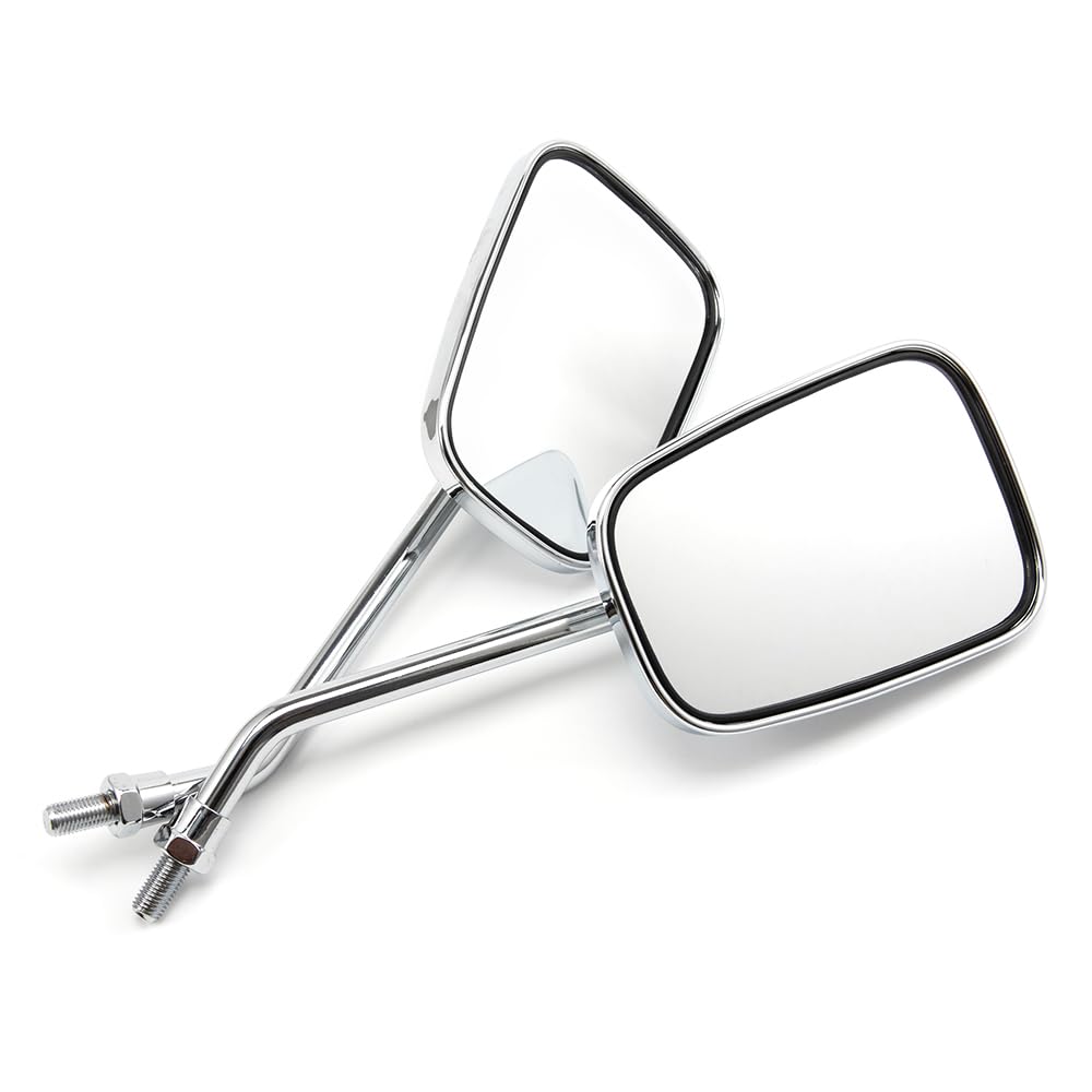 Specchio rettangolare per bicicletta in lega di alluminio Ciclismo Riflettore grandangolare Triciclo Quad Moto Scooter Specchio retrovisore sinistro destro