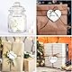 Herz Geschenkanhänger, 200 Stück Kraftpapier Geschenkanhänger Etiketten mit Schnur, Kraftpapier Anhänger Etiketten, Herz Deko für Hochzeit, Geburtstag Valentinstag