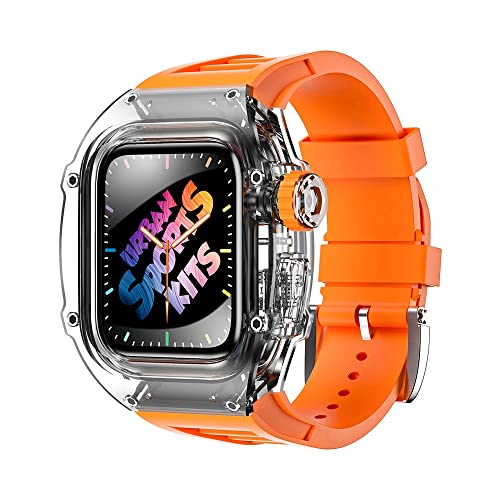 Bracelet transparent pour Apple Watch 45 mm antichoc sport haut de gamme