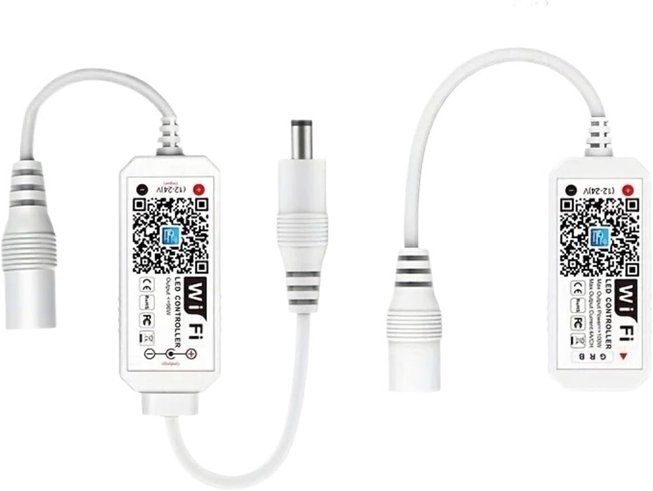 WiFi RGBW RGB Controller Magic Home APP Compatible with Alexa Home DC12-24V Monochrome RGB LED Light with Voice dimmer(Color:RGBW Controller)