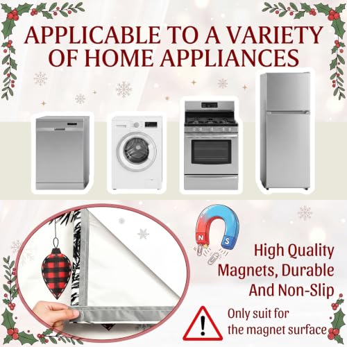 Christmas Dishwasher Magnet Cover 23x26 Inch Neutral by Saysurey - Used condition - Image 3