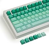 XVX Green Keycaps, Double Shot PBT Gradient Keycap Set, Cherry Profile Custom Keycaps, for Mechanical Keyboards, Full 132 Key Set, US and UK Layouts