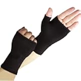 Palm Brace Wrist Support Sleeves, Everyday Use Wrist Brace, Compression Carpal Tunnel for Wrist Pain Relief, Fitness Gloves, Sports Glove Wrist Brace for Men and Women (1 Pair Black)