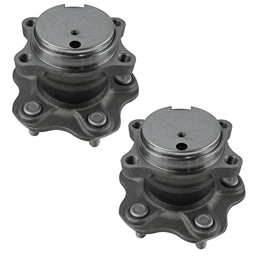 Image of TRQ 2 Piece Rear Passenger Side Driver & Passenger Side Wheel Bearing & Hub Assembly Set Compatible with 2007-2012 Nissan Sentra