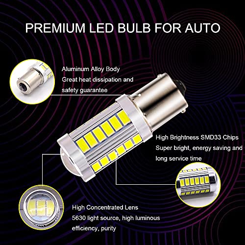 YnGia 2PCS 1156 Car LED Bulbs BA15S P21W 7506 Light Bulb - Image 4