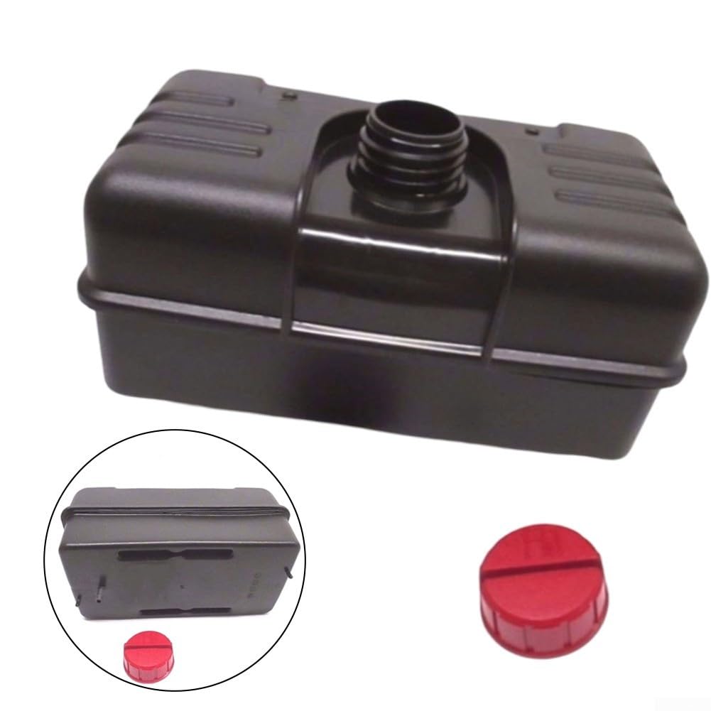 Réservoir de carburant de 3,8 L pour Tecumseh 34186A - Remplacement pour broyeur de 8,5 CV - Fraise à neige - Plastique robuste avec bouchon rouge