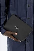 Vista 4 de RAINS Women's Cosmetic Bag, Black/White, One