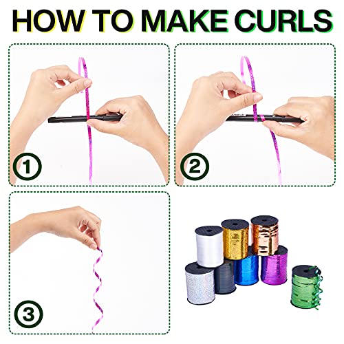 Image of PartyWoo Hot Pink Ribbon - 500 Yard Curling Ribbon for Crafts, Balloon String, Gift Wrapping, Florist Flowers (1 Roll)