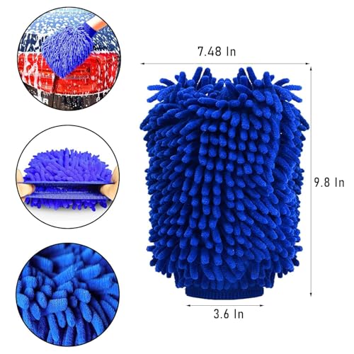 Image of Car Cleaning Kit 15 Piece Set with Brush Set, Microfiber Mitt, Cloths and Foam Pads