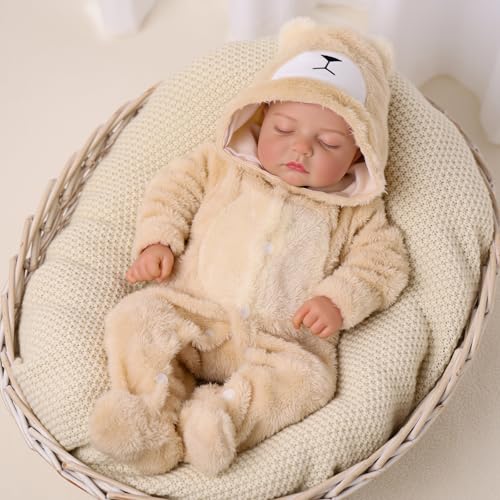 Muñeca bebé reborn realista de 20 pulgadas miniatura 1