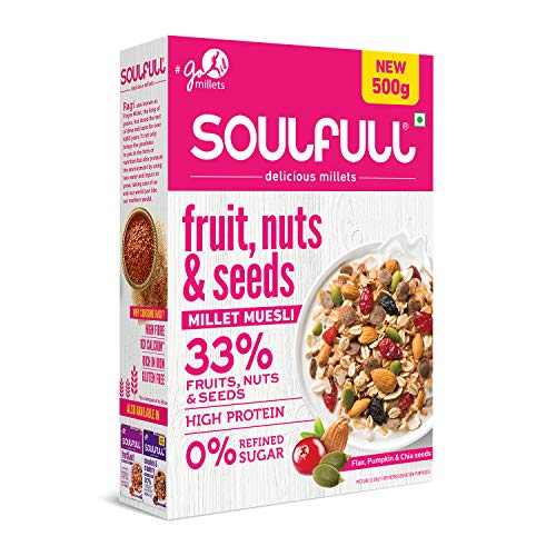 Buy Soulfull Fruit Nut and Millet Muesli, 500g Online at desertcartINDIA