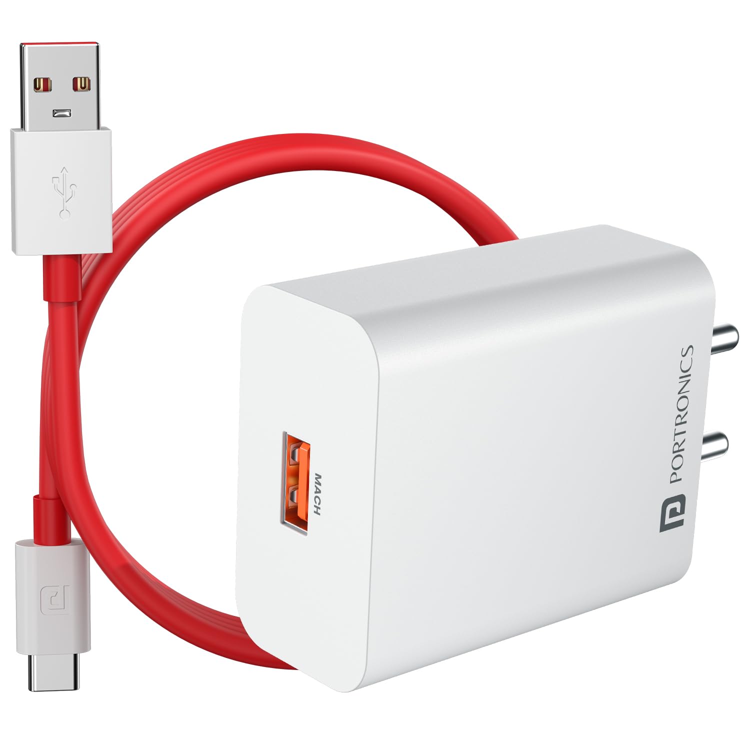Portronics 30W Adapto 30V USB-A Fast Charging Adaptor with 6A Cable,Fast Charging Protocols Like SuperVOOC/WARP/Dash/Flash/Turbo/Quick, Compatible with 30W Smartphone Such as OnePlus,Oppo,Realme,Vivo-picture-11
