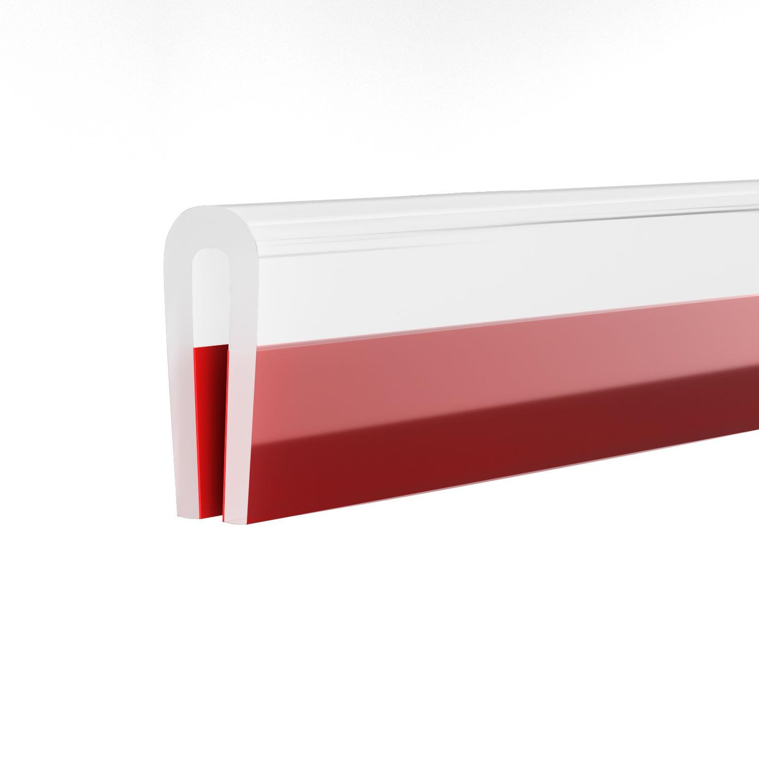 U Channel Rubber Edge Trim Self-Adhesive Rubber Edge Trim Edge Protector for Sheet Metal Fit 1/16"(1.6mm) Length 10Ft(3m)