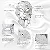AMZGIRL LED Mask Light Therapy| 7 Color Skin Rejuvenation Therapy LED Photon Mask Light Facial Skin Care Anti Aging Skin Tightening Wrinkles Toning Mask Home Light Therapy Facial Care Mask Daily Care