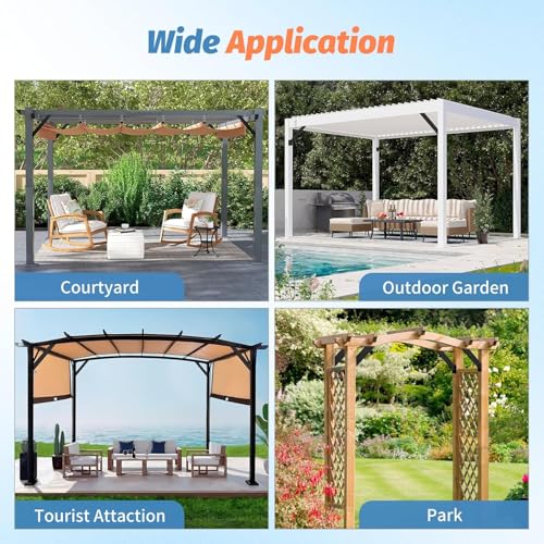 12 piezas de soporte angular para vigas, soporte angular de 45 grados, kit resistente para pérgola, soporte para poste de pérgola, refuerzos de esquina de 45 grados para uniones internas miniatura 7