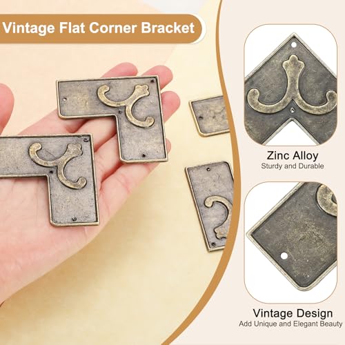 Supports d'angle plats pour sublimer une boîte à bijoux ancienne - 5