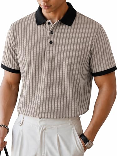 Image of Noble Monk Men's Regular Fit Polo Neck T-Shirt | Half Sleeve