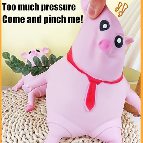 DFADKYWU Schweine Quetschspielzeug, Unbreakable Pig, Anti Stress Schwein, Kreatives Dekompressions Piggy, Pig Fidget Toy, Stress Spielzeug, Anti Stress Spielzeug für Erwachsene und Kinder