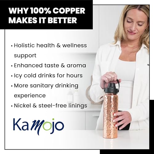Kamojo CB1 Copper Water Bottle For Drinking thumb #5