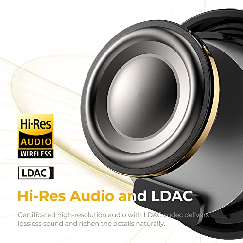 Soundpeats Mini Pro Hs Wireless Earbuds, Hybrid Active Noise Cancelling Bluetooth 5.2 Earphones, With Hi-Res Audio, Ldac Tech, 6 Mics And Enc For Clear Calls, 28 Hrs Playtime, 70Ms Game Mode #TOP2