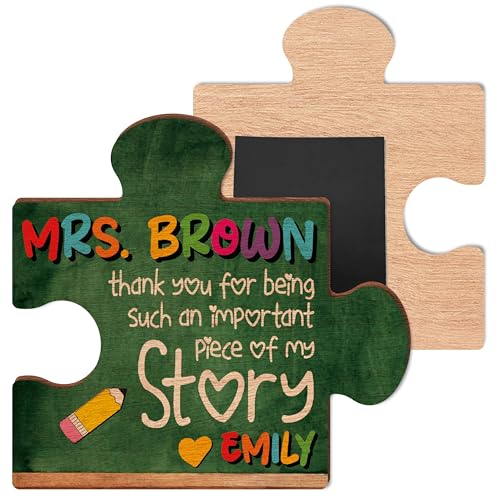 Imán Decorativo para Profesor en Forma de Rompecabezas Personalizado miniatura 1