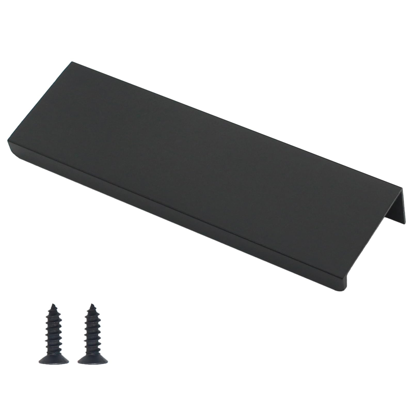 Poignées de cuisine 96mm en aluminium noir mat ergonomiques et durables
