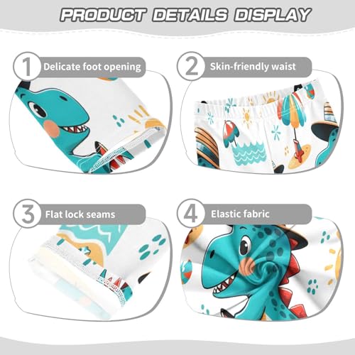 Bolaz Toddler Girls Leggings Printed Yoga Pants Leggings Dinosaur Driver for Kids3