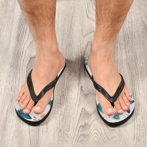 Butterfly Men's & Women's Classical Beach Rubber Sandal Flip Flop Comfortable Slipper 214B28014