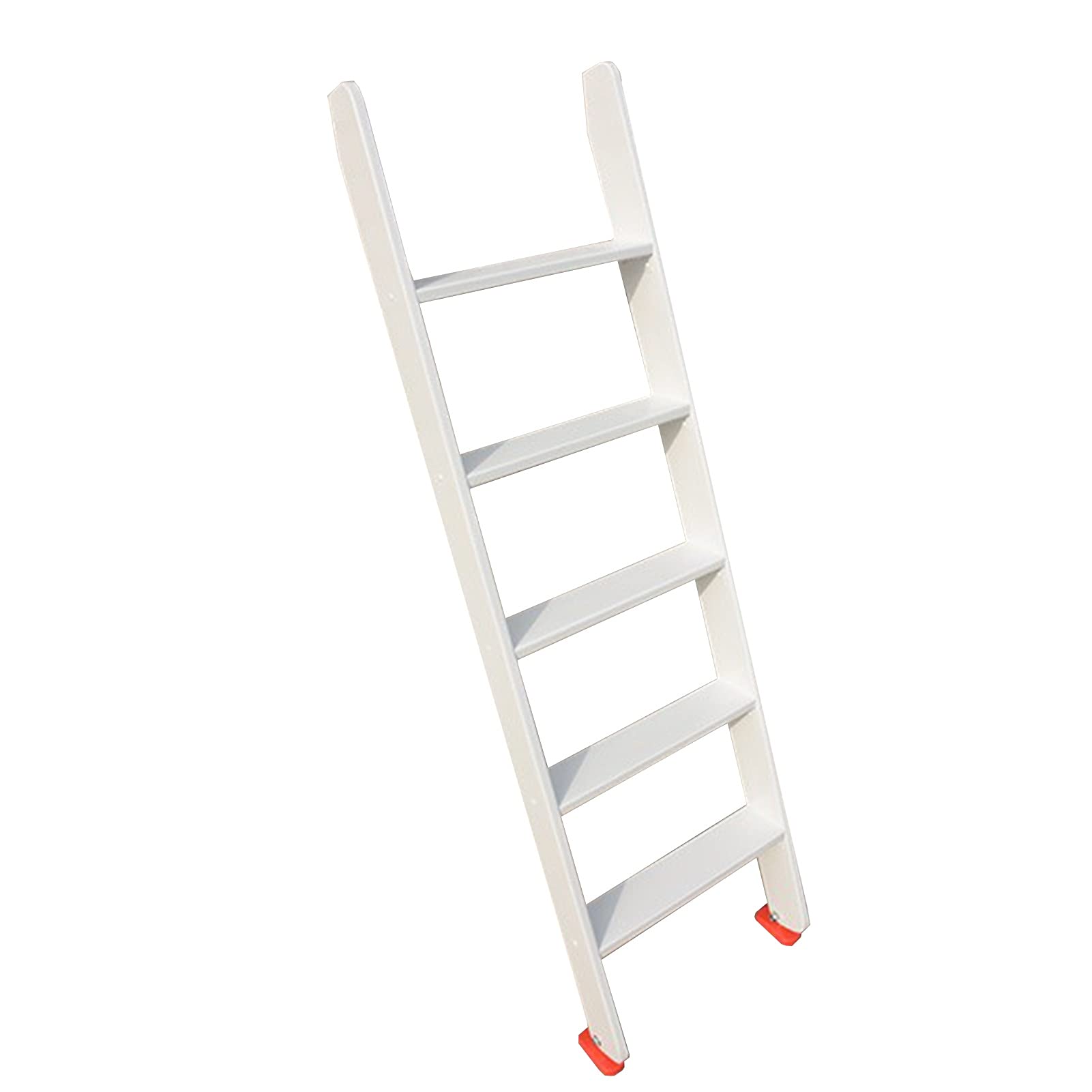 Échelle de lit à marchepied réglable blanc laiteux pour optimiser l'accès aux lits enfants