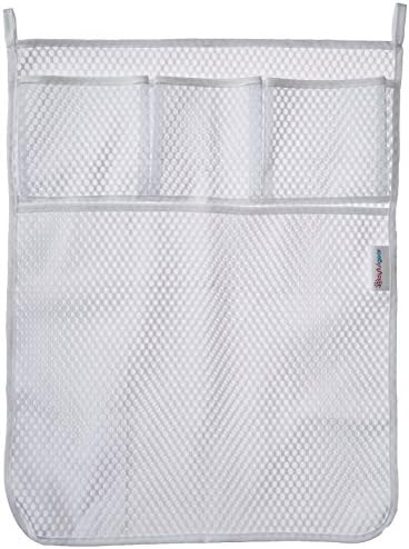 Playful Gear Bath Toy Organizer with Multiple Pockets for Many Uses + Super Strong Suction Hooks