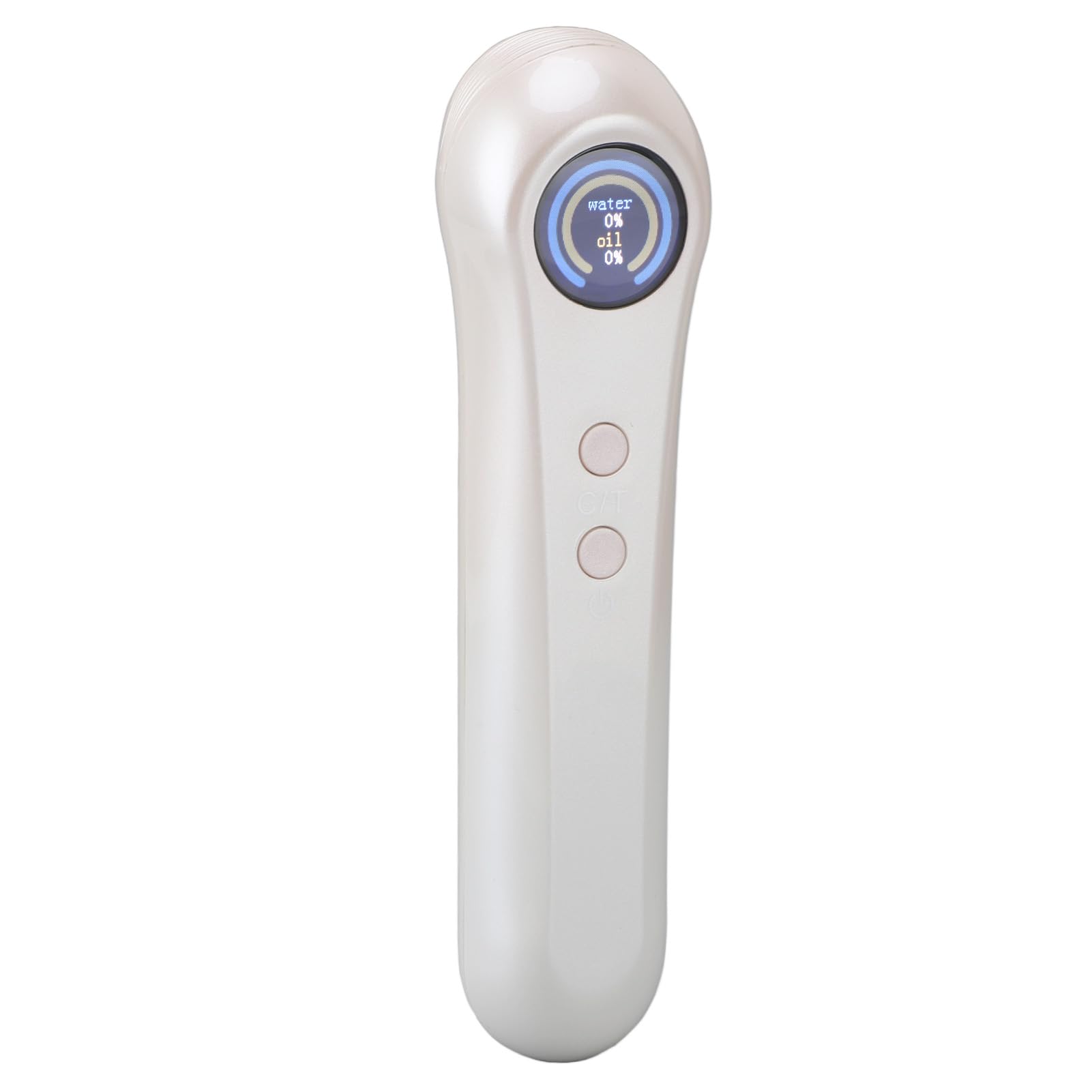 Medidor de Hidratación Facial, Analizador Digital de Piel Analizador Automático de Agua y Aceite de la Piel Monitor Integrado con Sensor de Agua y Aceite para El Hogar, Laboratorio